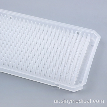 المواد الاستهلاكية المختبر PCR 96/384 لوحة بئر جولة